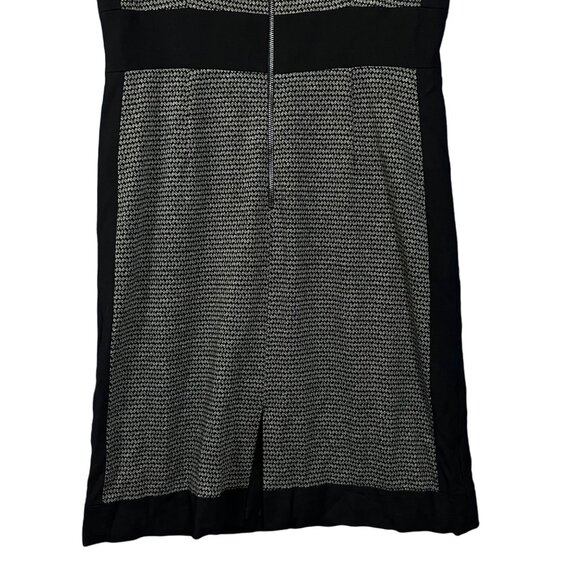 Tahari Womens Knit Dress Black Sleeveless Contrast Detail Office Career Size 12 - Picture 5 of 9